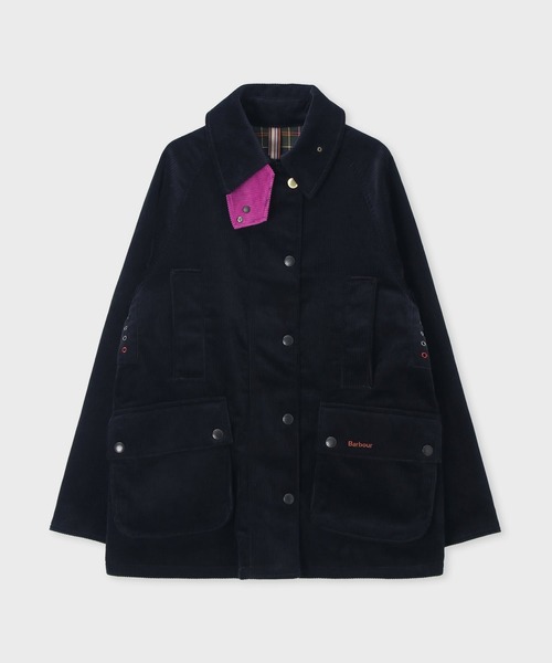 Paul Smith(ポールスミス)の「ウィメンズ "Paul Smith loves Barbour" Beaufort コーデュロイコート / 265901 LCA0433(その他アウター・レディース・ネイビー・10)」の5枚目の写真