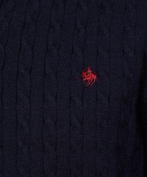 POLO BCS（ポロ ビーシーエス）の「【POLO British Country Spirit】ケーブル衿ニット（ニット/セーター・レディース・ネイビー/グレー/ピンク・FREE）」の22枚目の写真