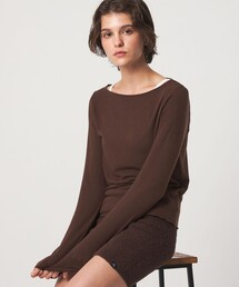 ＜john masters UNITED ARROWS＞リヨセルカシミヤ ボートネック カットソー