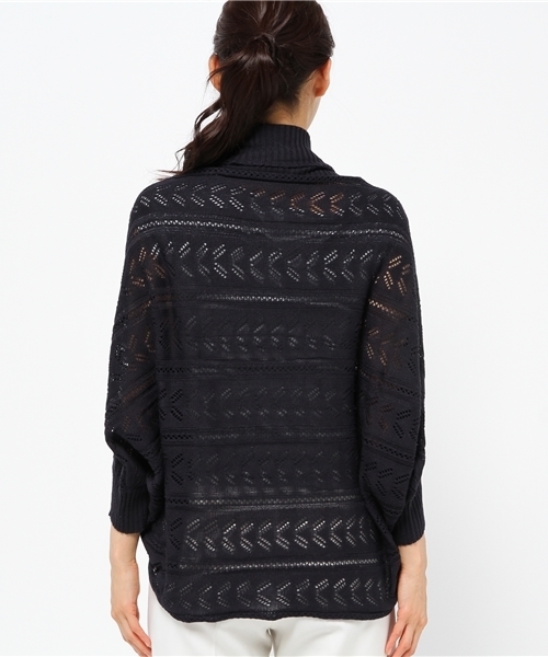 hvc femme（エイチヴィシーファム）の「hvc femme / 7G透かしボレロ			（カーディガン/ボレロ・レディース・グレー/ホワイト/ベージュ/ネイビー・F）」の7枚目の写真