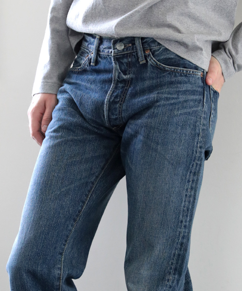Denime（ドゥニーム）の「【MadeInJapan】Regular Fit S Used Wash Model/レギュラーストレートユーズド加工【FirstDenime】（デニムパンツ・メンズ・ライトインディゴブルー・32/33/34/29/31/30/28/36/38）」の14枚目の写真