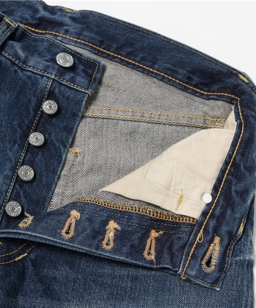 Denime（ドゥニーム）の「【MadeInJapan】Regular Fit S Used Wash Model/レギュラーストレートユーズド加工【FirstDenime】（デニムパンツ・メンズ・ライトインディゴブルー・32/33/34/29/31/30/28/36/38）」の3枚目の写真