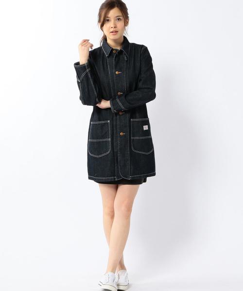 coen（コーエン）の「SMITHデニムカバーオール（カバーオール・レディース・ネイビー・LARGE/MEDIUM）」の5枚目の写真