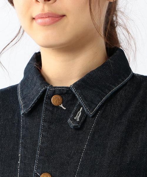 coen（コーエン）の「SMITHデニムカバーオール（カバーオール・レディース・ネイビー・LARGE/MEDIUM）」の9枚目の写真