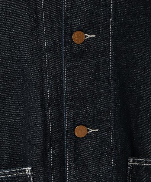 coen（コーエン）の「SMITHデニムカバーオール（カバーオール・レディース・ネイビー・LARGE/MEDIUM）」の6枚目の写真
