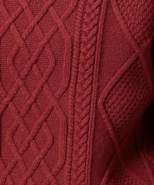 BEAUTY&YOUTH UNITED ARROWS（ビューティーアンドユースユナイテッドアローズ）の「BY カラー ケーブル ニットプルオーバー◆（ニット/セーター・レディース・オレンジ系その他/ライトブルー/オフホワイト・FREE）」の12枚目の写真