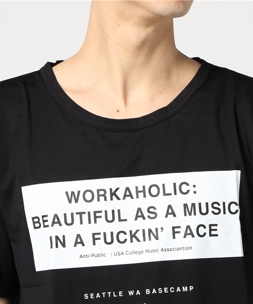 rovtski(ロフトスキー)の「rovtski 【冷感速乾】 綿モダール天竺Uネック半袖 WORKAHOLIC/AXXSTU0014(Tシャツ/カットソー・メンズ・ブラック・LARGE/MEDIUM/X-LARGE)」の4枚目の写真