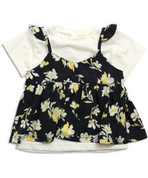 apres les cours | 花柄キャミレイヤードТシャツ(Tシャツ/カットソー)