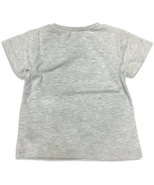 apres les cours（アプレレクール）の「花柄キャミレイヤードТシャツ（Tシャツ/カットソー・キッズ・グレー/オフホワイト/ネイビー・80/140/110/130/90/100/120）」の4枚目の写真