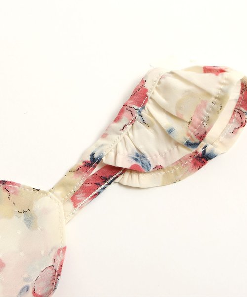 apres les cours（アプレレクール）の「花柄キャミレイヤードТシャツ（Tシャツ/カットソー・キッズ・グレー/オフホワイト/ネイビー・80/140/110/130/90/100/120）」の5枚目の写真