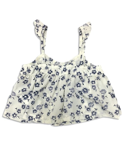 apres les cours（アプレレクール）の「花柄キャミレイヤードТシャツ（Tシャツ/カットソー・キッズ・グレー/オフホワイト/ネイビー・80/140/110/130/90/100/120）」の10枚目の写真