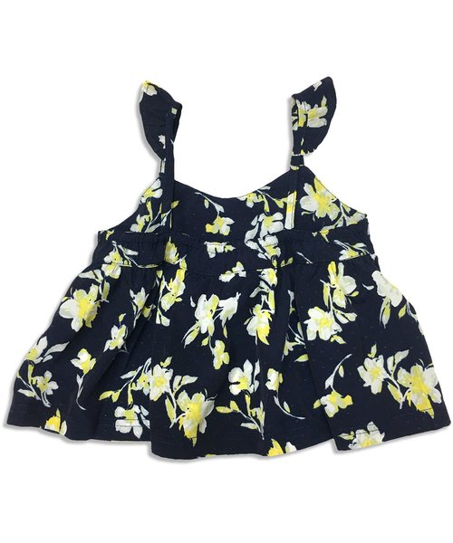 apres les cours（アプレレクール）の「花柄キャミレイヤードТシャツ（Tシャツ/カットソー・キッズ・グレー/オフホワイト/ネイビー・80/140/110/130/90/100/120）」の11枚目の写真