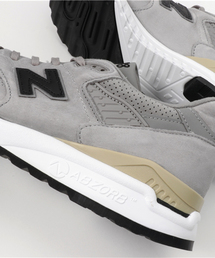 靴 M998DTK made in USA New Balance J. Crew x 998 Made in USA Grey Blue Orange for