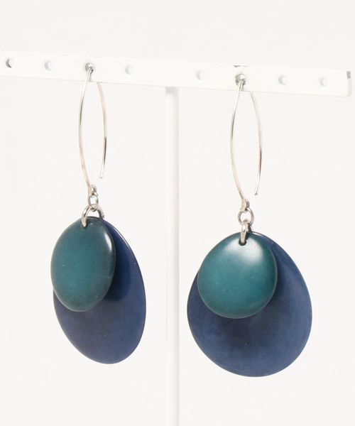 KU-CROISSANT(クークロワッサン)の「【NODOVA】Paris HAVANE ピアス(ピアス(両耳用)・レディース・パープル/イエロー/グリーン/ブルー/アイボリー/ネイビー/ブラウン/レッド/マルチ/ピンク/ターコイズブルー/グレー/オレンジ/オリーブ/ホワイト/ライトブルー/ダークブルー/アクア/テラコッタ/ダークグレー/ブラウン系その他・ONE SIZE)」の14枚目の写真
