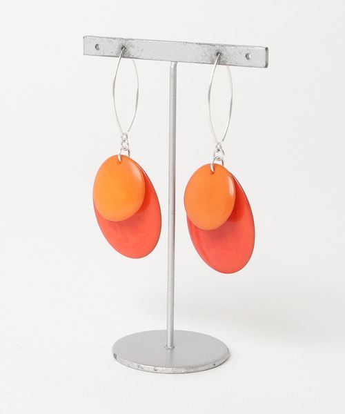 KU-CROISSANT(クークロワッサン)の「【NODOVA】Paris HAVANE ピアス(ピアス(両耳用)・レディース・パープル/イエロー/グリーン/ブルー/アイボリー/ネイビー/ブラウン/レッド/マルチ/ピンク/ターコイズブルー/グレー/オレンジ/オリーブ/ホワイト/ライトブルー/ダークブルー/アクア/テラコッタ/ダークグレー/ブラウン系その他・ONE SIZE)」の20枚目の写真