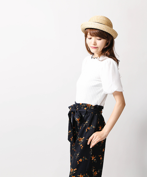 WEGO(ウィゴー)の「WEGO/シフォンスリーブメロウカットソー(Tシャツ/カットソー・レディース・ホワイト/レッド/ブラック・FREE)」の12枚目の写真