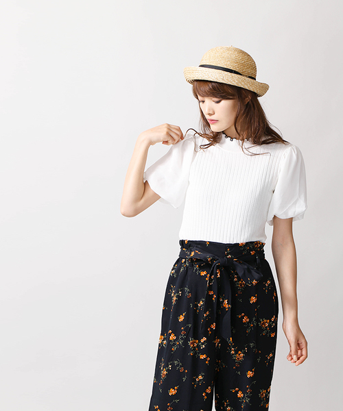 WEGO(ウィゴー)の「WEGO/シフォンスリーブメロウカットソー(Tシャツ/カットソー・レディース・ホワイト/レッド/ブラック・FREE)」の13枚目の写真