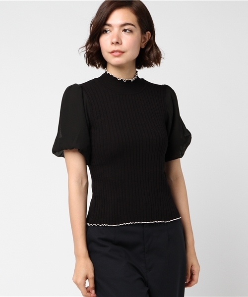 WEGO(ウィゴー)の「WEGO/シフォンスリーブメロウカットソー(Tシャツ/カットソー・レディース・ホワイト/レッド/ブラック・FREE)」の20枚目の写真