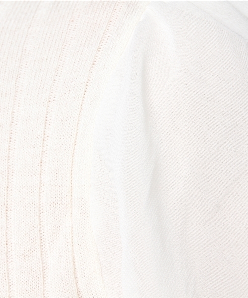 WEGO(ウィゴー)の「WEGO/シフォンスリーブメロウカットソー(Tシャツ/カットソー・レディース・ホワイト/レッド/ブラック・FREE)」の10枚目の写真