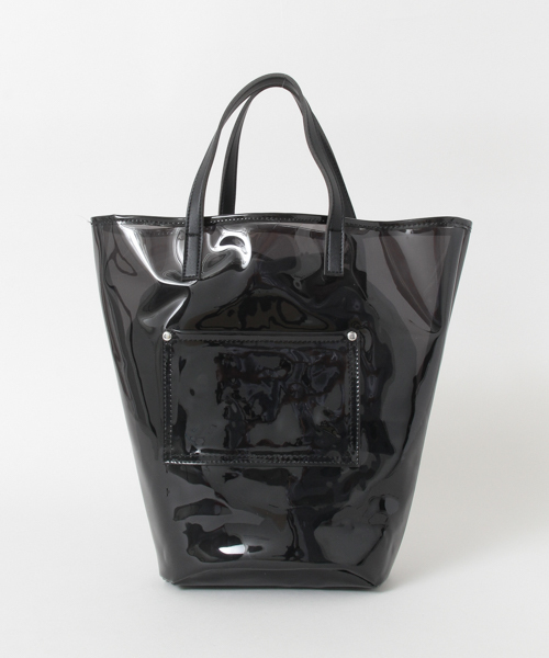 URBAN RESEARCH（アーバンリサーチ）の「PVCクリアトート（トートバッグ・レディース・ブラック/クリア・FREE）」の2枚目の写真
