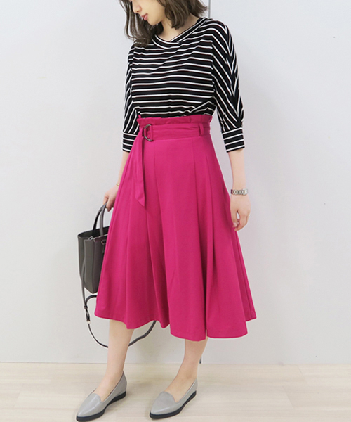 IMAGE COLLECTION(イマージュコレクション)の「ボーダードルマンカットソー(Tシャツ/カットソー・レディース・ブラック系その他/ホワイト系その他・M/S/L)」の10枚目の写真