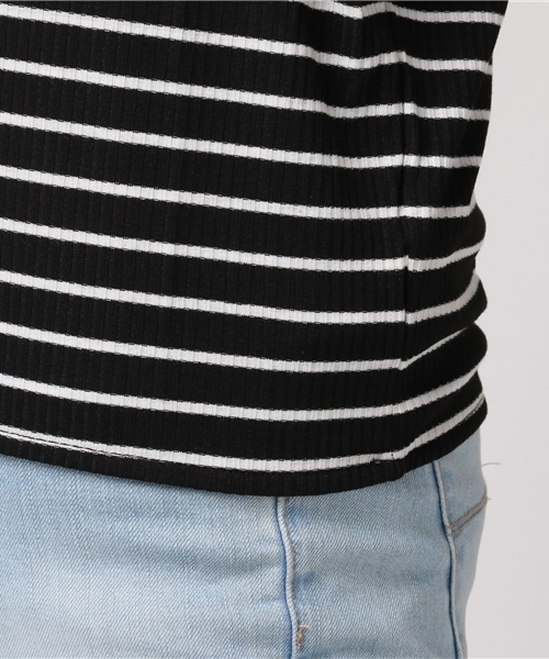 IMAGE COLLECTION(イマージュコレクション)の「ボーダードルマンカットソー(Tシャツ/カットソー・レディース・ブラック系その他/ホワイト系その他・M/S/L)」の8枚目の写真