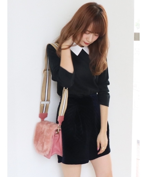 dazzlin（ダズリン）の「グッドガールトップス（Tシャツ/カットソー・レディース・ブラック/グレー/キャメル/ボルドー・MEDIUM/SMALL）」の16枚目の写真