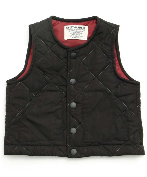 apres les cours（アプレレクール）の「キルティング中綿ベスト（ベスト・キッズ・ブラック/カーキ・110/130/140/80/100/120/90）」の13枚目の写真