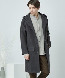 MONO-MART（モノマート）の「シャギーメルトンオーバーサイズフーデッドロングコート(MONO-MART)（その他アウター・メンズ）」