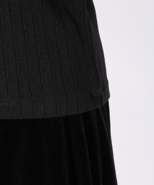 niko and...（ニコアンド）の「テレコレース付きVネックTシャツ【niko and ...】（Tシャツ/カットソー・レディース・ピンク/ブラック/オフホワイト/グレー・LARGE/MEDIUM）」の15枚目の写真