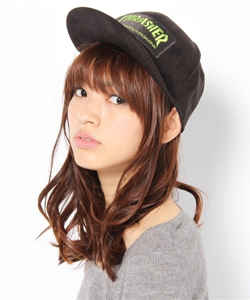 THRASHER（スラッシャー）の「THRASHER×AYAMOキャップ（キャップ・レディース・ブラック/ライム・FREE）」の10枚目の写真