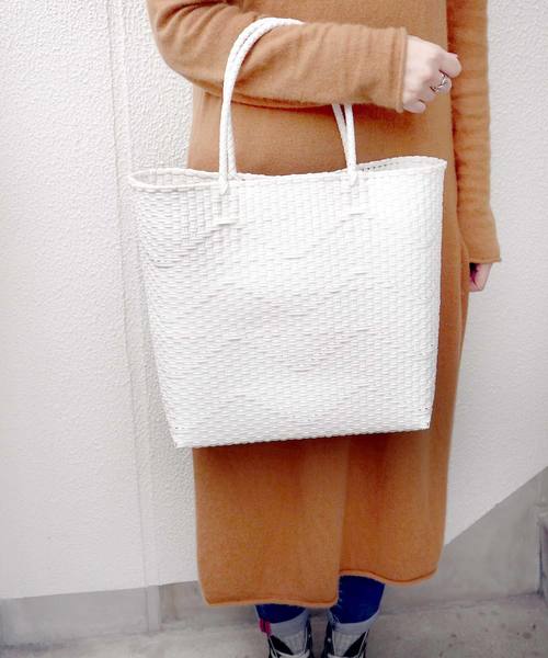 salle de bal（サルデバル）の「メルカドバック　/かご編みバック / お買いものバック/市場のバッグ（トートバッグ・レディース・ホワイト/ブラック/イエロー/ブルー/その他1/その他2/オレンジ・FREE）」の10枚目の写真