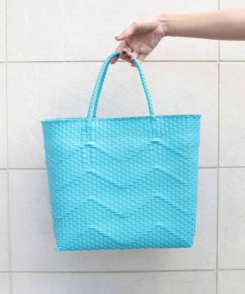 salle de bal（サルデバル）の「メルカドバック　/かご編みバック / お買いものバック/市場のバッグ（トートバッグ・レディース・ホワイト/ブラック/イエロー/ブルー/その他1/その他2/オレンジ・FREE）」の18枚目の写真