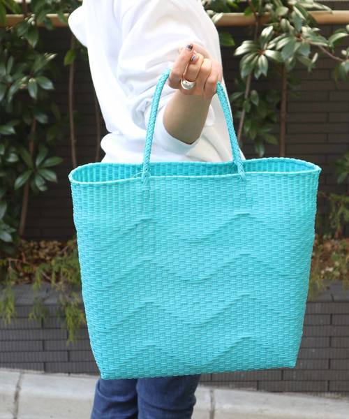 salle de bal（サルデバル）の「メルカドバック　/かご編みバック / お買いものバック/市場のバッグ（トートバッグ・レディース・ホワイト/ブラック/イエロー/ブルー/その他1/その他2/オレンジ・FREE）」の22枚目の写真