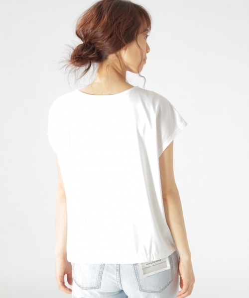 EVERLAST(スポーツ・ライフスタイル)（エバーラスト）の「BAYFLOW／【EVERLAST(エバーラスト)】HEM STRING 18SS（Tシャツ/カットソー・レディース・ホワイト/アクア・MEDIUM）」の10枚目の写真
