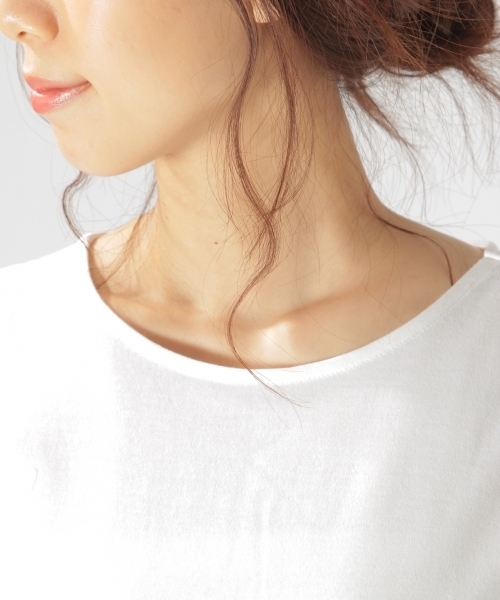 EVERLAST(スポーツ・ライフスタイル)（エバーラスト）の「BAYFLOW／【EVERLAST(エバーラスト)】HEM STRING 18SS（Tシャツ/カットソー・レディース・ホワイト/アクア・MEDIUM）」の4枚目の写真