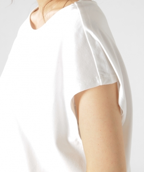 EVERLAST(スポーツ・ライフスタイル)（エバーラスト）の「BAYFLOW／【EVERLAST(エバーラスト)】HEM STRING 18SS（Tシャツ/カットソー・レディース・ホワイト/アクア・MEDIUM）」の6枚目の写真