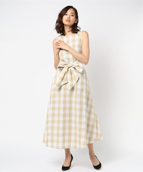 MOUSSY（マウジー）の「GINGHAM CHECK DRESS（ワンピース）」 - WEAR