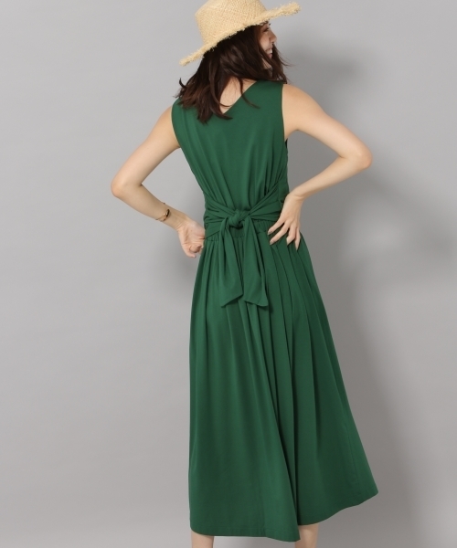 Andemiu（アンデミュウ）の「バックリボンカットワンピース801808（ワンピース・レディース・ネイビー/ブラウン/グリーン・FREE）」の3枚目の写真