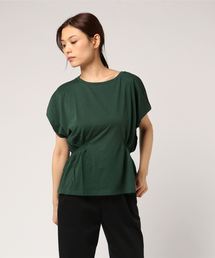 タックフレンチウエストギャザーTEE