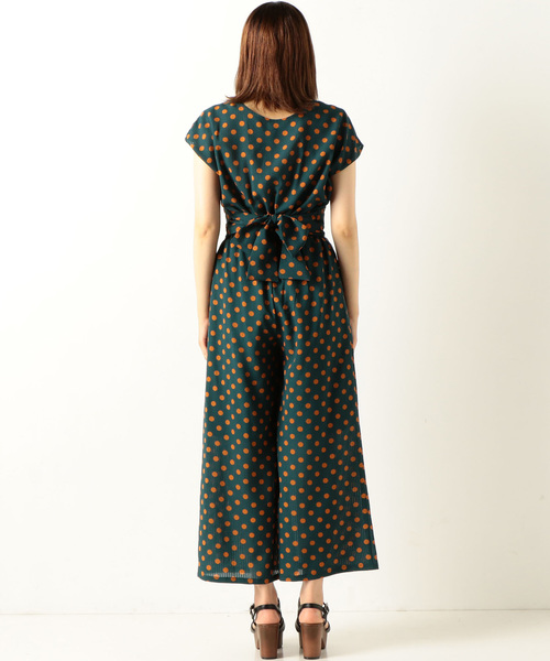 archives（アルシーヴ）の「ドットTOPS×パンツセットアップ
