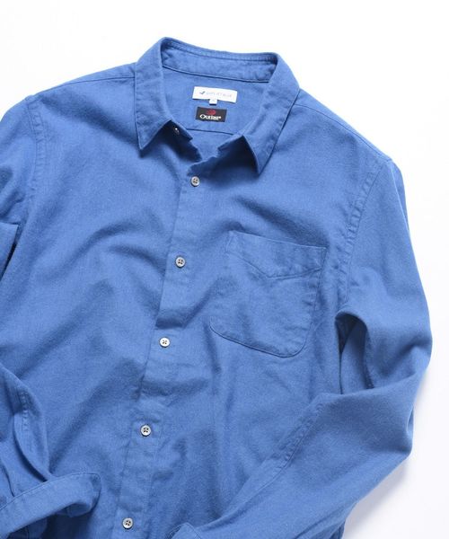 Ships Jet Blue シップスジェットブルー の Ships Jet Blue Outlast ソリッド ネルシャツ シャツ ブラウス Wear