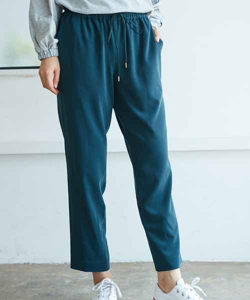 AMERICAN HOLIC(アメリカンホリック)の「ドロストテーパードパンツ(その他パンツ・レディース・ベージュ/グリーン/ブラック・L/M)」の1枚目の写真