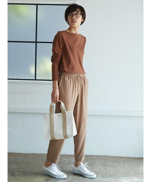 AMERICAN HOLIC(アメリカンホリック)の「ドロストテーパードパンツ(その他パンツ・レディース・ベージュ/グリーン/ブラック・L/M)」の13枚目の写真