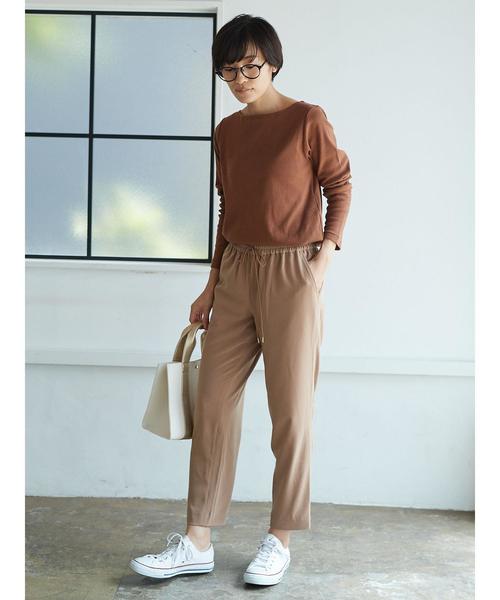 AMERICAN HOLIC(アメリカンホリック)の「ドロストテーパードパンツ(その他パンツ・レディース・ベージュ/グリーン/ブラック・L/M)」の12枚目の写真