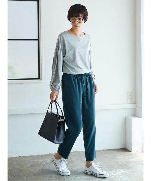 AMERICAN HOLIC(アメリカンホリック)の「ドロストテーパードパンツ(その他パンツ・レディース・ベージュ/グリーン/ブラック・L/M)」の10枚目の写真