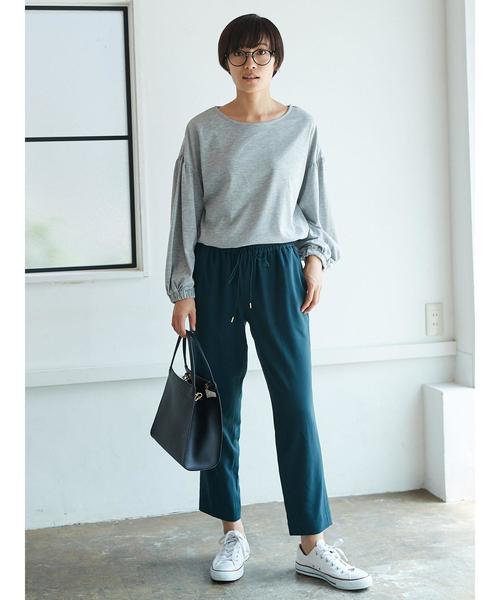 AMERICAN HOLIC(アメリカンホリック)の「ドロストテーパードパンツ(その他パンツ・レディース・ベージュ/グリーン/ブラック・L/M)」の9枚目の写真