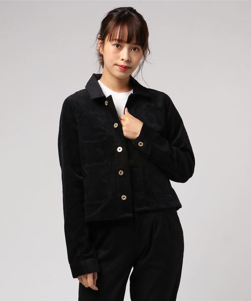 N.（N. Natural Beauty Basic）（エヌエヌナチュラルビューティーベーシック）の「コーデュロイカバーオール（ＵＮＩＶＥＲＳＡＬ　ＯＶＥＲＡＬＬ（カバーオール・レディース・ブラック/カーキ・MEDIUM）」の6枚目の写真