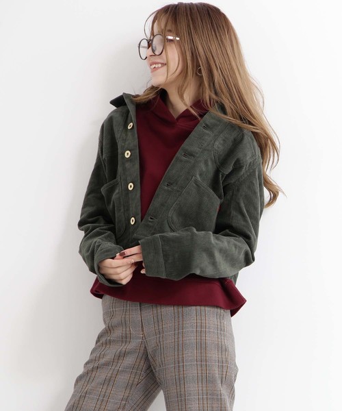 N.（N. Natural Beauty Basic）（エヌエヌナチュラルビューティーベーシック）の「コーデュロイカバーオール（ＵＮＩＶＥＲＳＡＬ　ＯＶＥＲＡＬＬ（カバーオール・レディース・ブラック/カーキ・MEDIUM）」の13枚目の写真