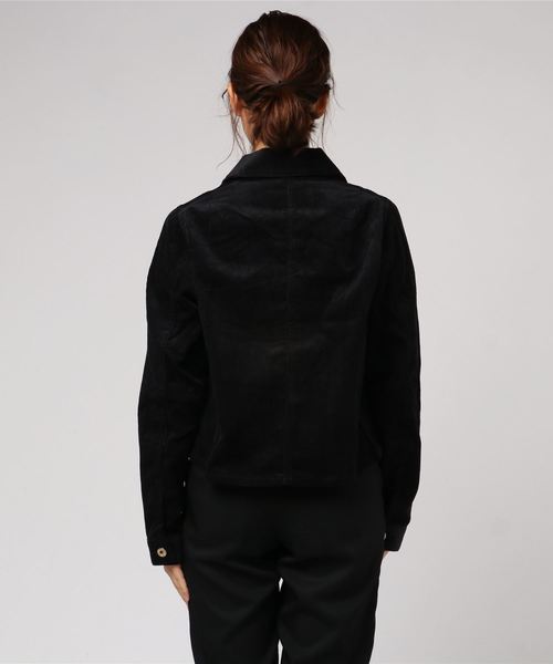 N.（N. Natural Beauty Basic）（エヌエヌナチュラルビューティーベーシック）の「コーデュロイカバーオール（ＵＮＩＶＥＲＳＡＬ　ＯＶＥＲＡＬＬ（カバーオール・レディース・ブラック/カーキ・MEDIUM）」の4枚目の写真